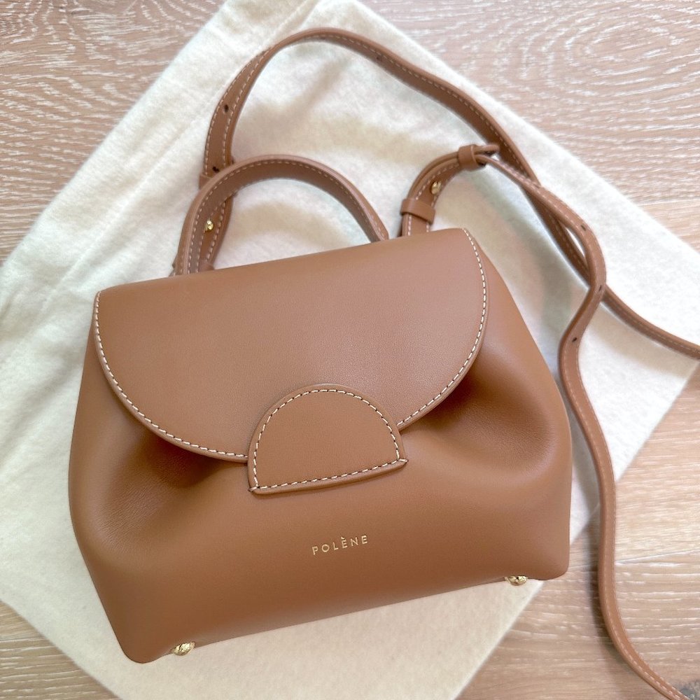 POLENE Numero Un Nano bag Camel